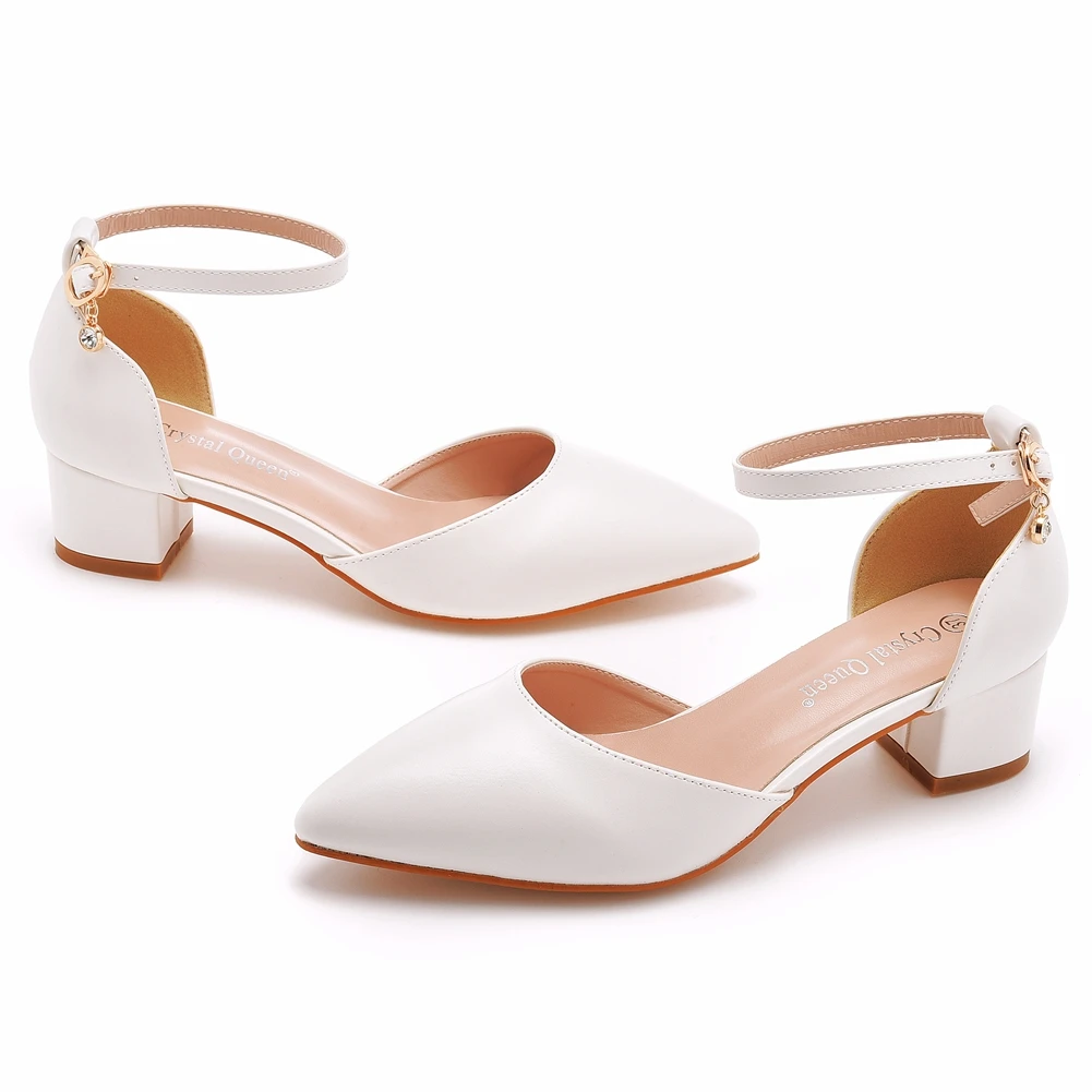 Elegant Retro Pointed Toe High Heels Sandals Wedding Shoes