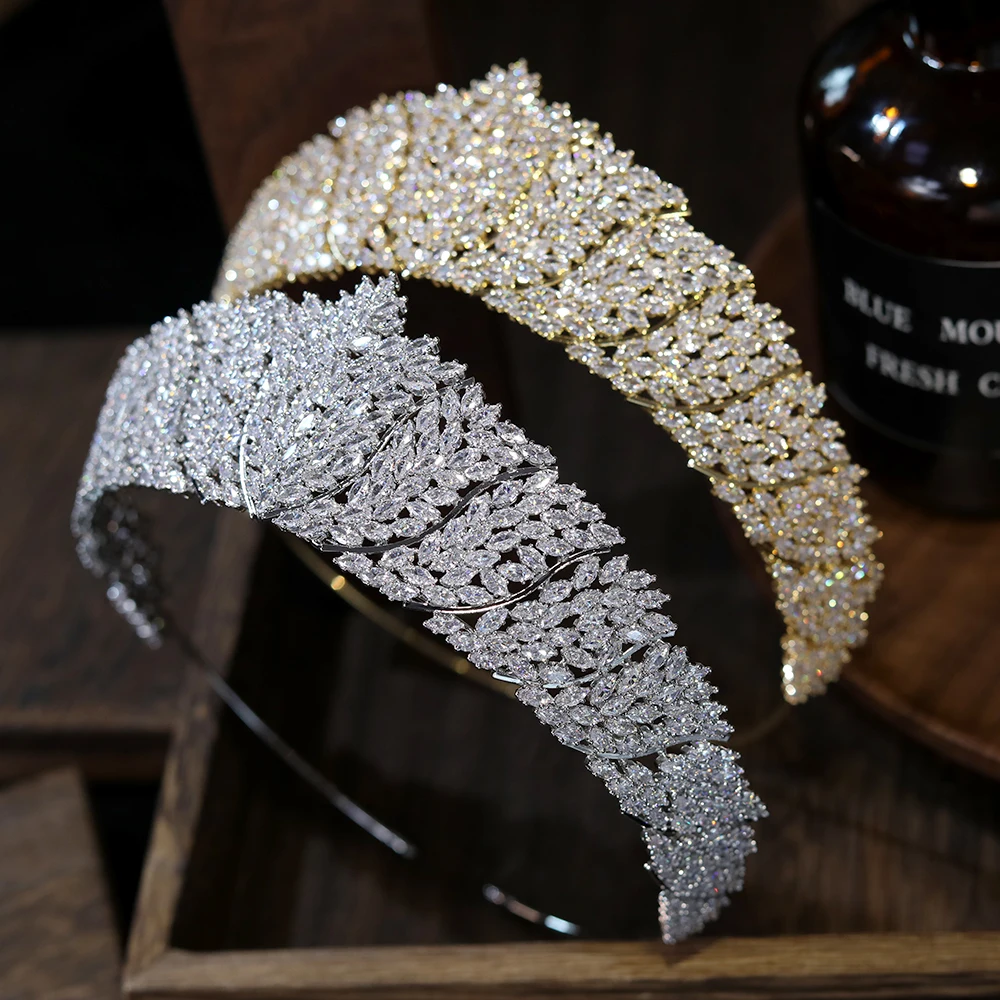 Baroque Crystal Tiara Headband Wedding Jewelry