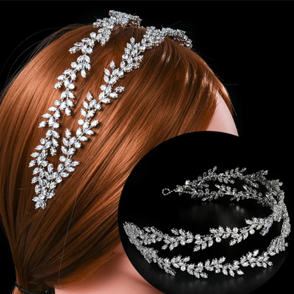 Crystal Headband Crown Wedding Jewelry