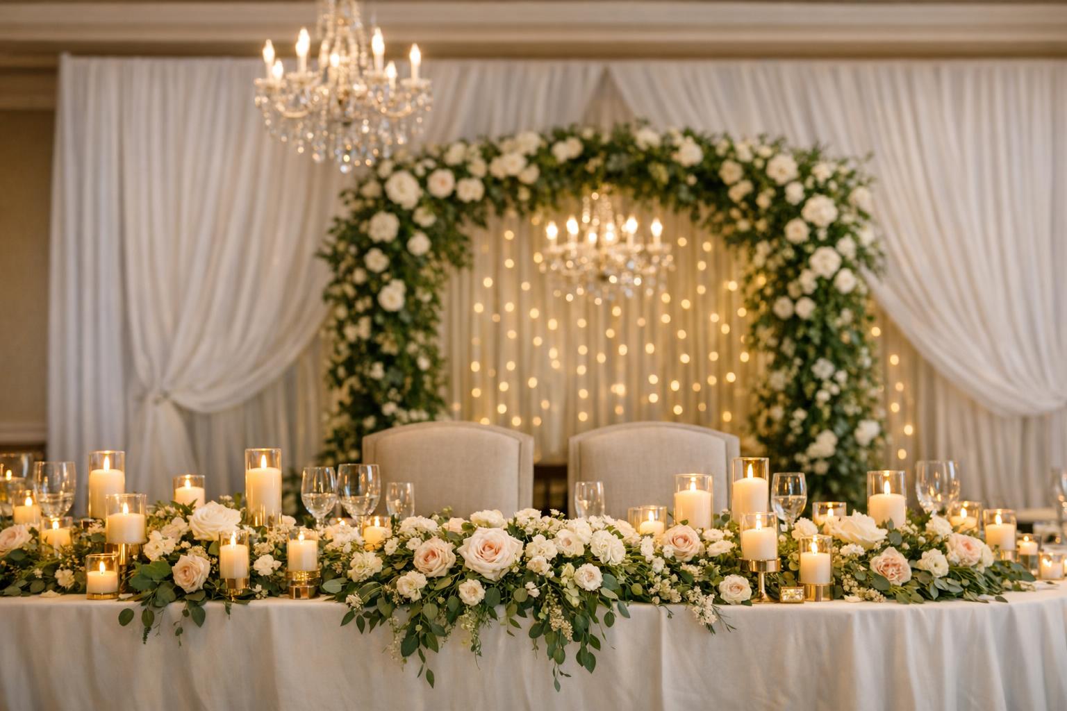 12 Photo-Ready Wedding Head Table Decor Ideas for US Venues
