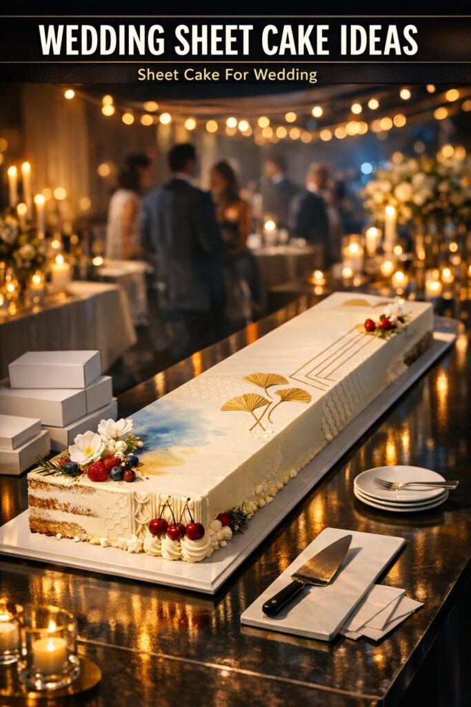 Wedding Sheet Cake Ideas With An Editorial, Photo-Ready Finish - My ...