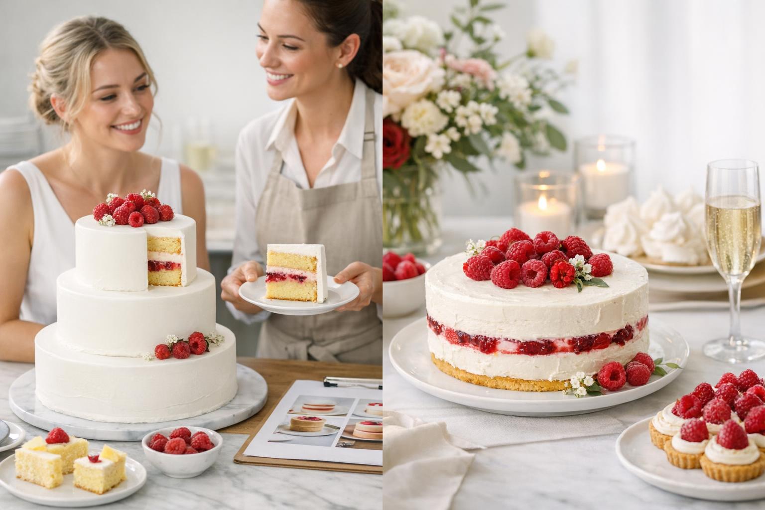 Raspberry Cake Wedding: Minimalist Looks, Big Flavor Moments