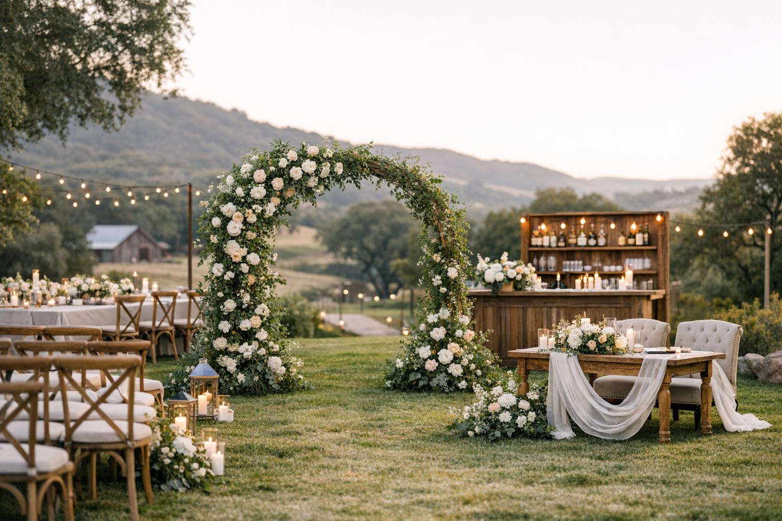 7 Outdoor Wedding Decorations Ideas for Photo-Ready Zones in the US