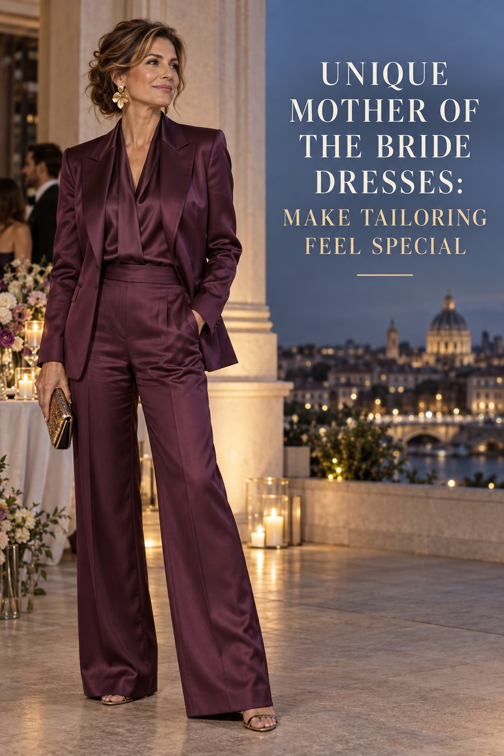 unique mother of the bride dresses with an emerald tailored jumpsuit