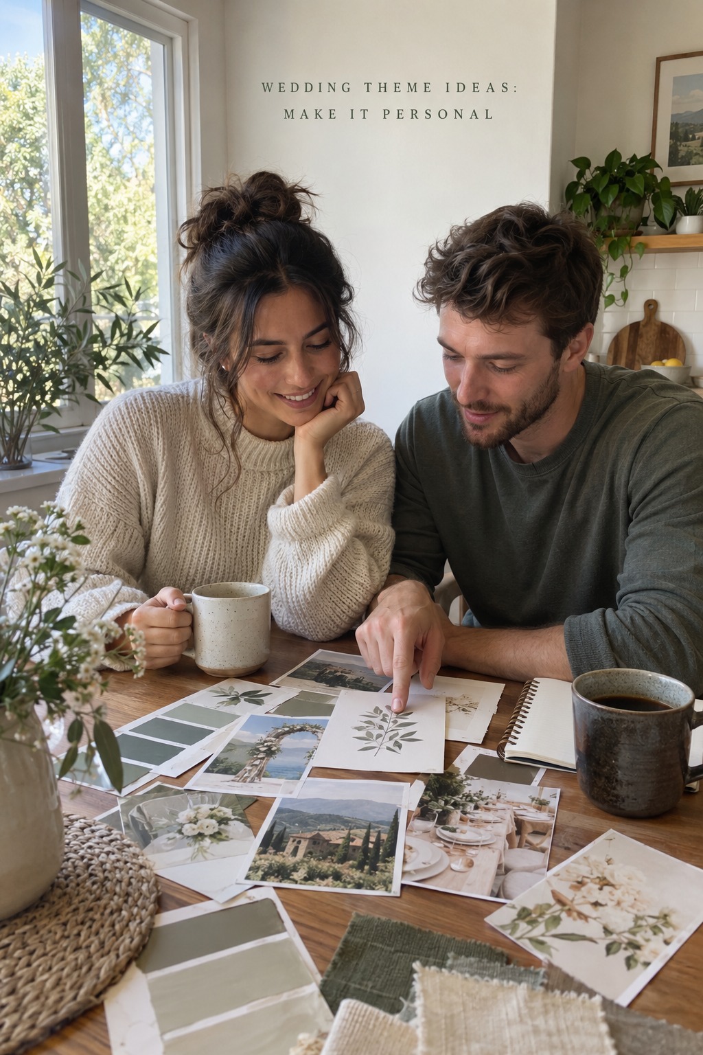 wedding theme ideas as a couple sorts personal wedding inspiration at home